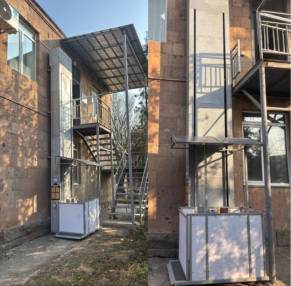 В Центре социальной работы в Сардарапате установлена электрическая подъемная платформа